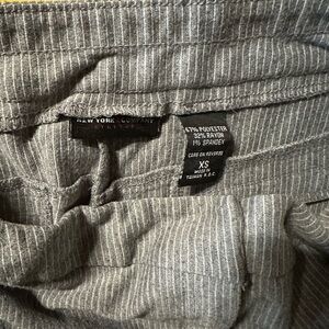 New York & Company Gray Sweatpants with Ribbed Texture